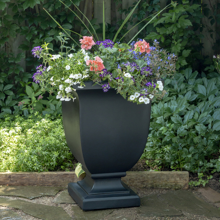 MAYNE Augusta 26" Tall Planter - Black 5894-B